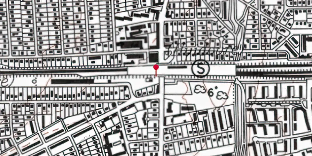 Historisk kort over Hvidovre Station [1935-1942]