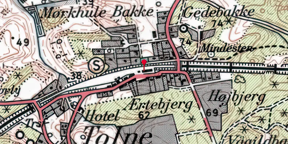 Historisk kort over Tolne Holdeplads [1873-1879]