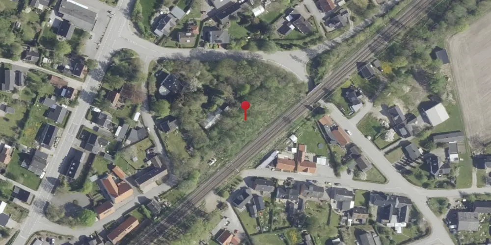 Historisk kort over Tvingstrup Station [1888-1927]