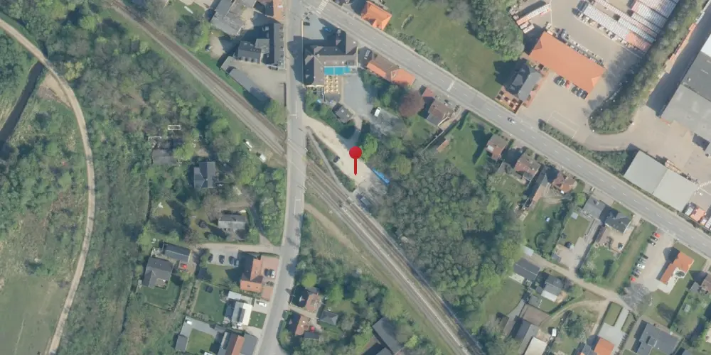 Historisk kort over Højslev Station [1865-1970]