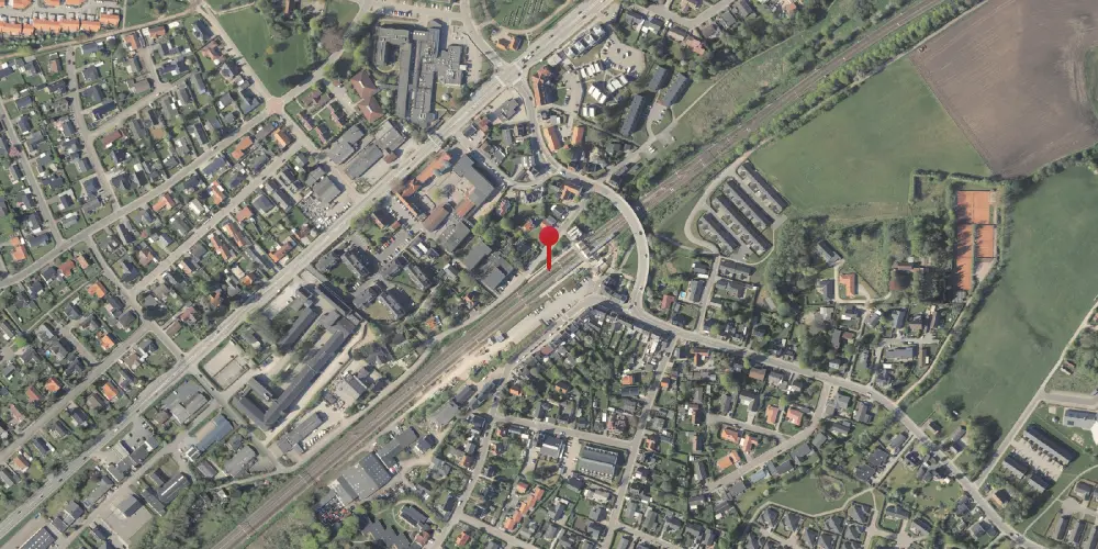 Historisk kort over Hørning Teknisk Station [1979-2003]