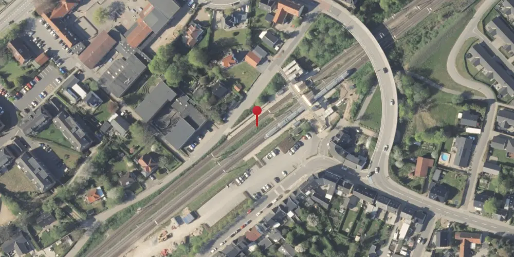 Historisk kort over Hørning Teknisk Station [1979-2003]