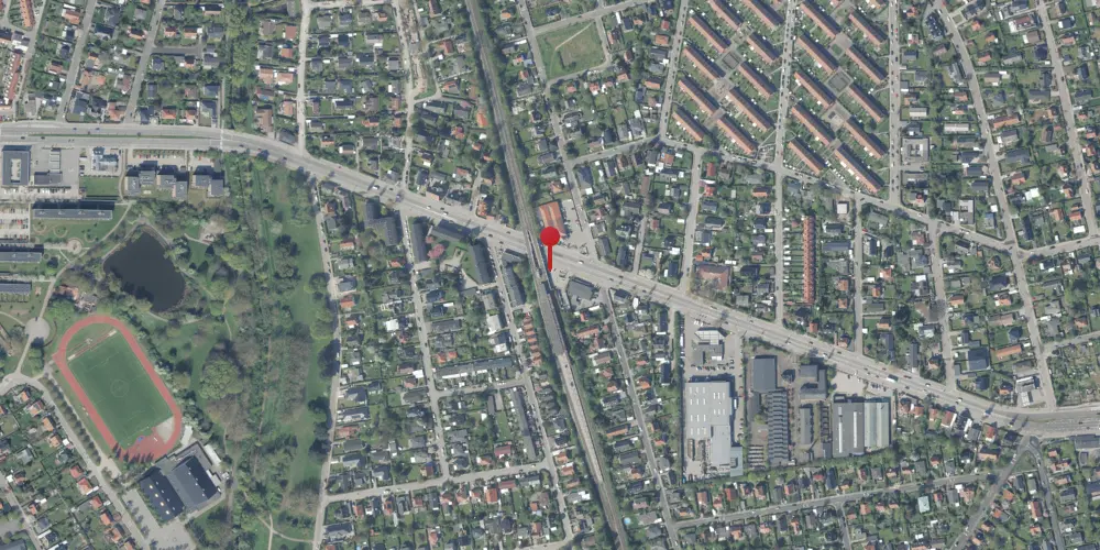 Historisk kort over Islev Billetsalgssted [1936-1942]