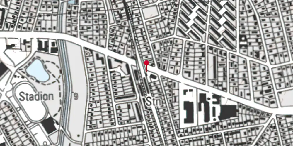 Historisk kort over Islev Station [1942-1965]