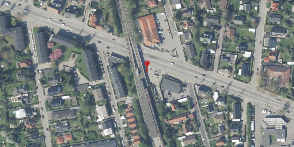 Historisk kort over Islev Station [1942-1965]