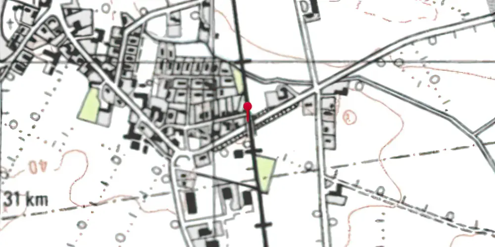 Historisk kort over Jegerup Billetsalgssted [1920-1962]