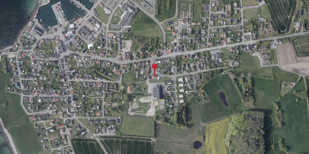 Historisk kort over Bagenkop Station