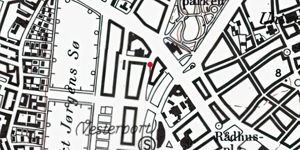 Historisk kort over Klampenborgbane Station [1863-1887]