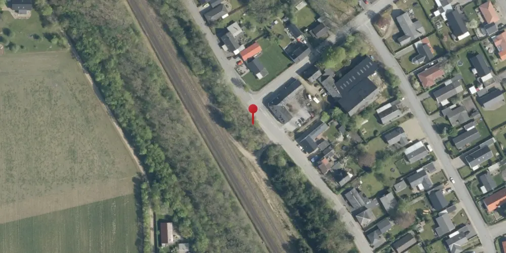 Historisk kort over Kølkær Trinbræt [1977-1979]