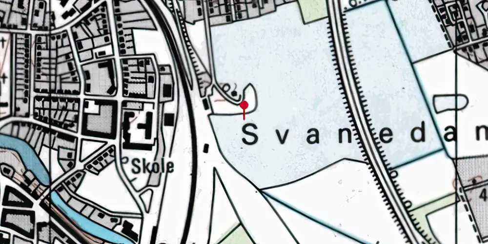 Historisk kort over Nyborg Station Historisk kort over Nyborg Station