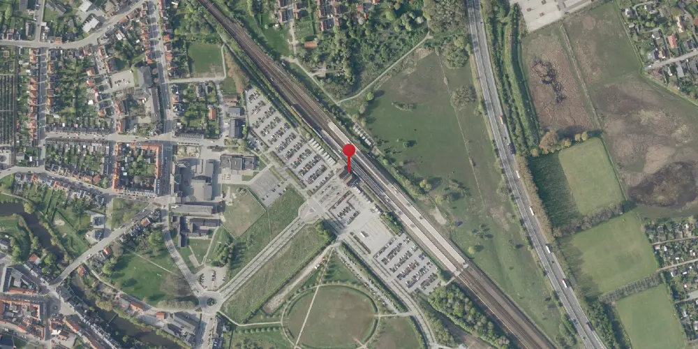 Historisk kort over Nyborg Station Historisk kort over Nyborg Station