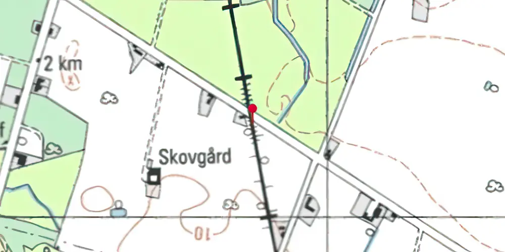 Historisk kort over Maglemer Trinbræt