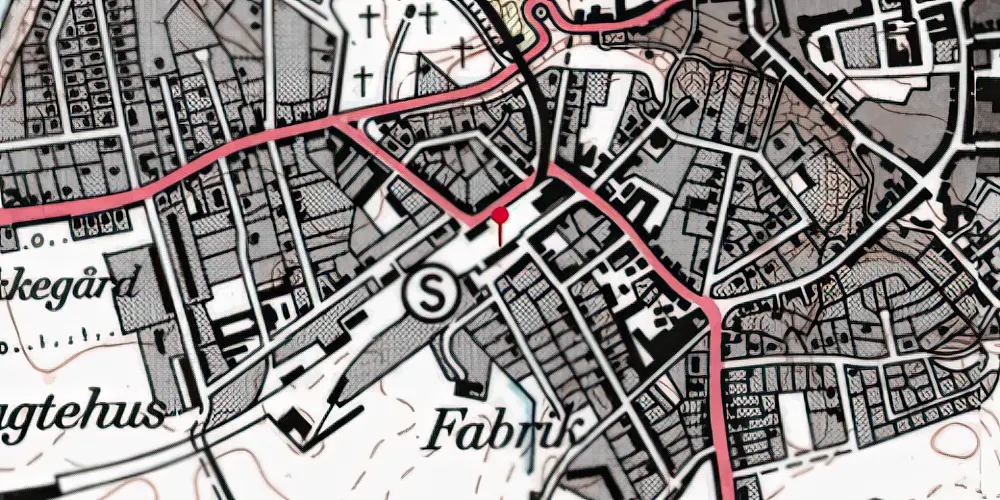 Historisk kort over Lemvig Station [1879-1908]