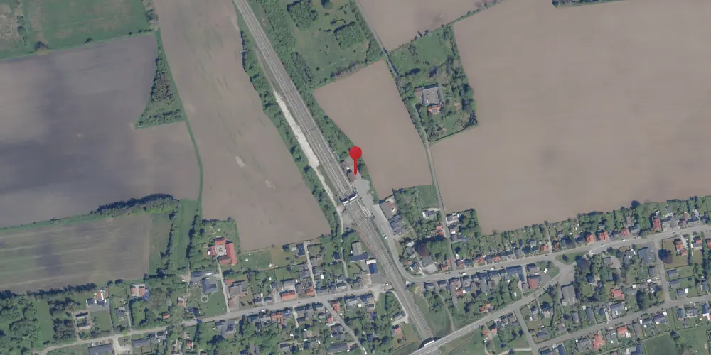 Historisk kort over Lundby Station [1925-1973]