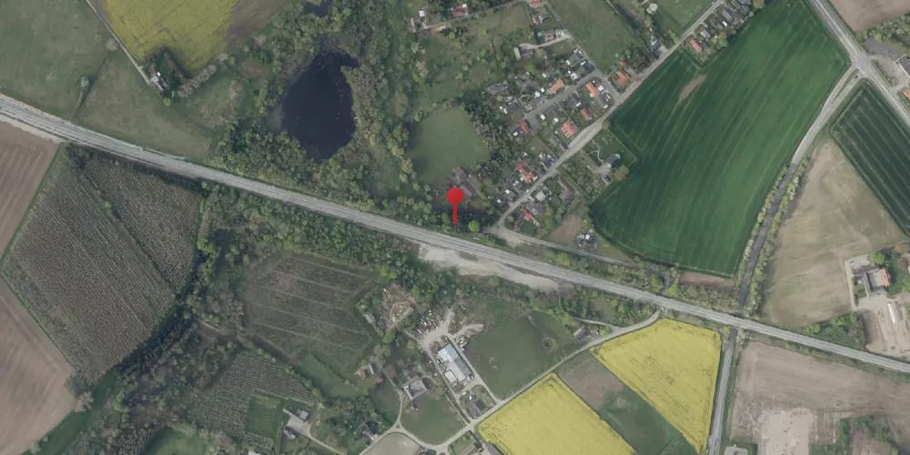 Historisk kort over Hjulby Station Historisk kort over Hjulby Station