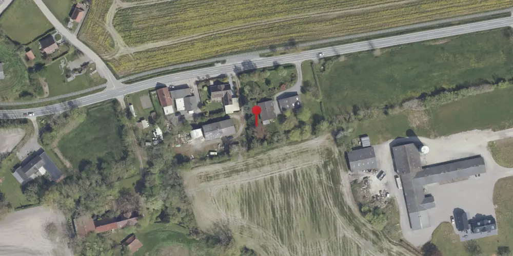 Historisk kort over Majbøl Trinbræt [1898-1909]