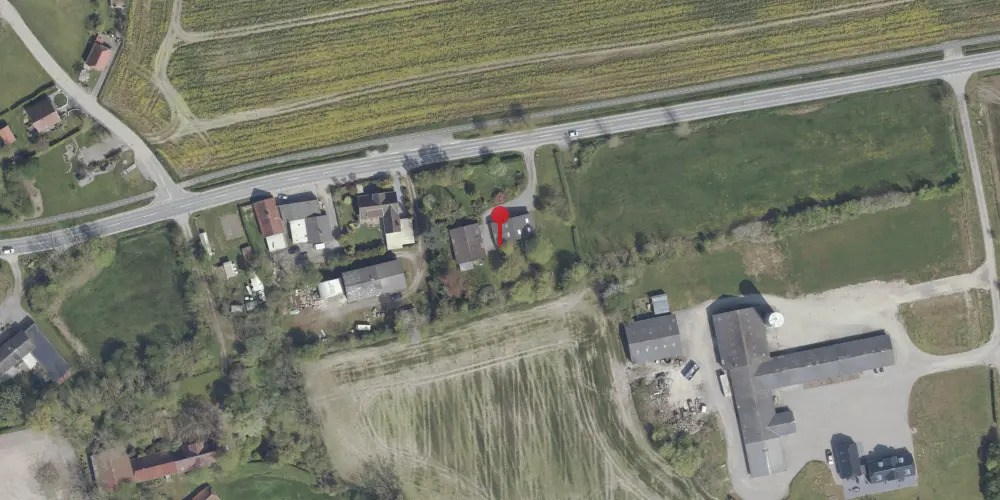 Historisk kort over Majbøl Stationskro [1909-1942]