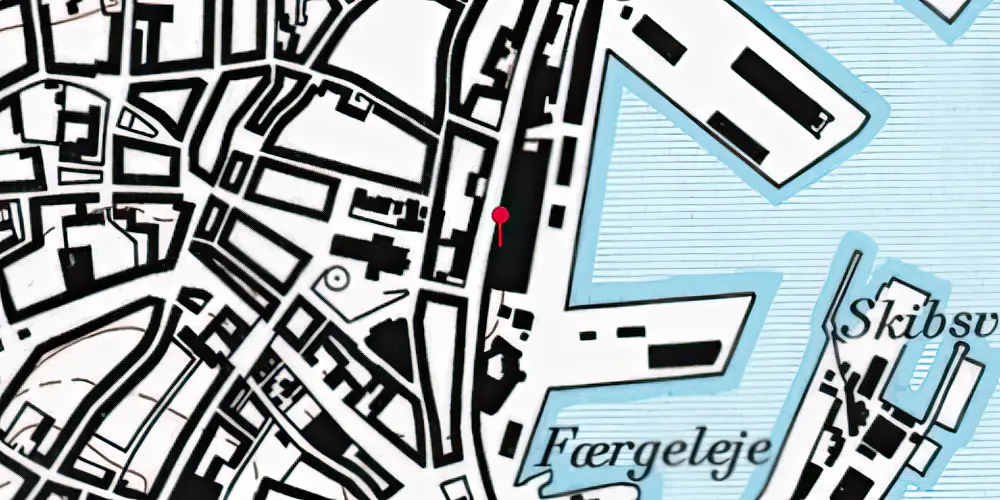 Historisk kort over Skolebakken Letbanestation Historisk kort over Skolebakken Letbanestation