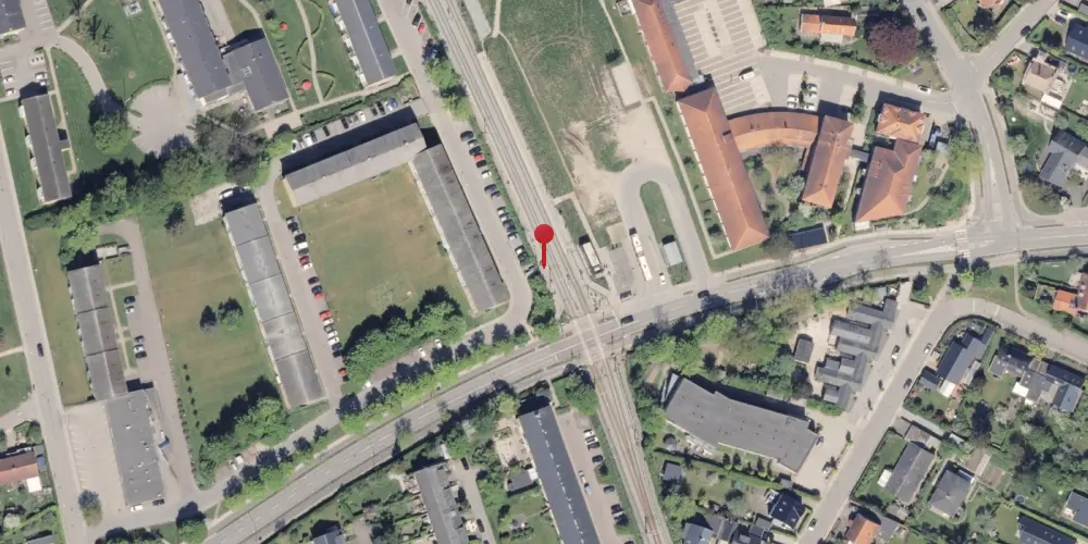 Historisk kort over Vestre Strandallé Letbanestation