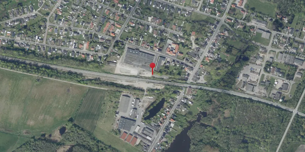 Historisk kort over Ullerslev Station [1865-1973]