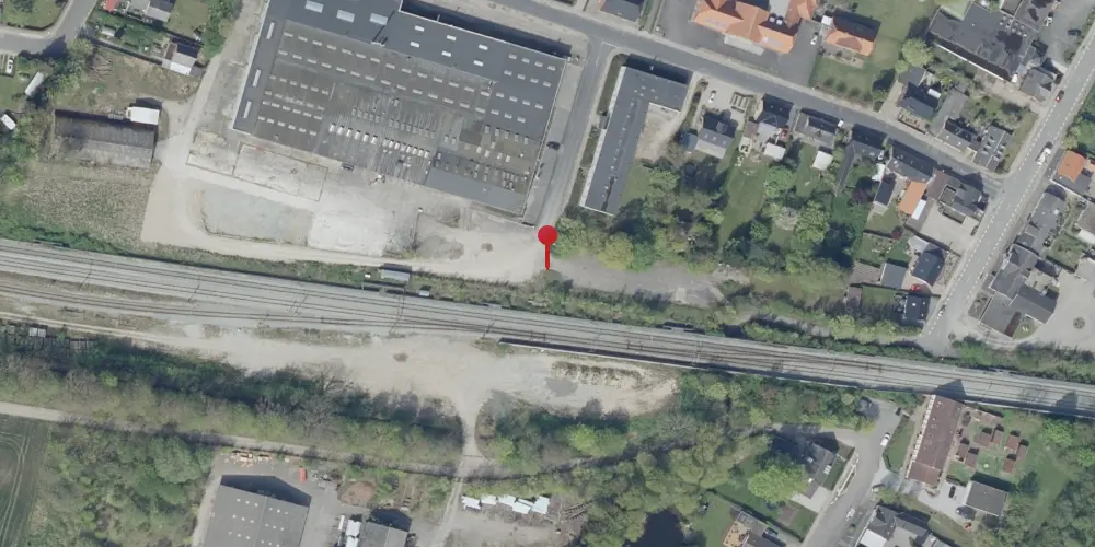 Historisk kort over Ullerslev Station [1865-1973]