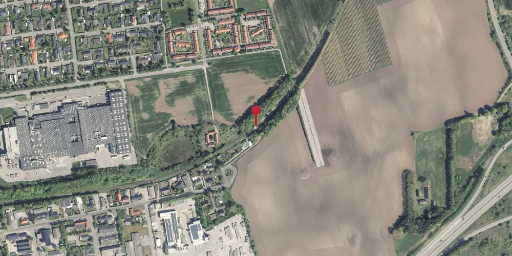 Historisk kort over Hovmarken Letbanestation Historisk kort over Hovmarken Letbanestation