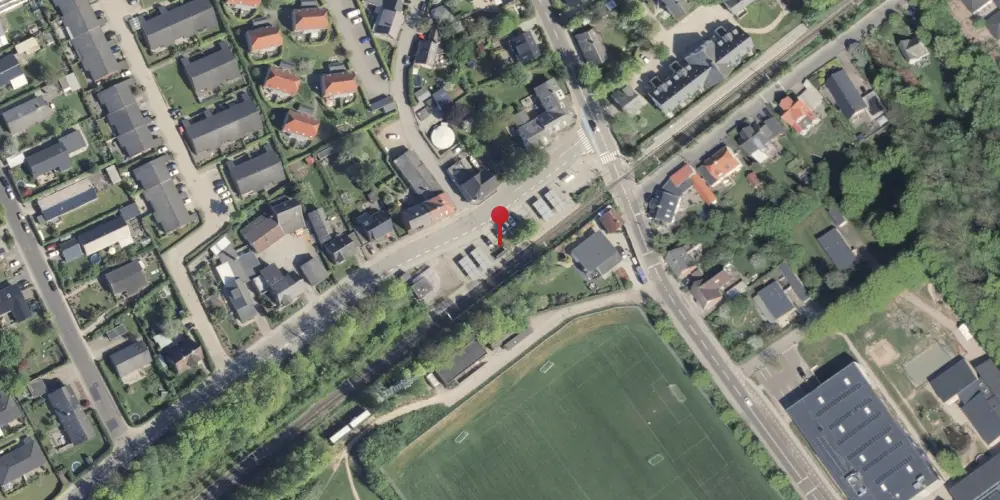 Historisk kort over Hjortshøj Letbanestation