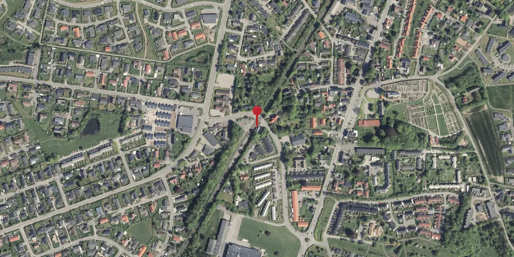 Historisk kort over Skødstrup Billetsalgssted [1878-1918]