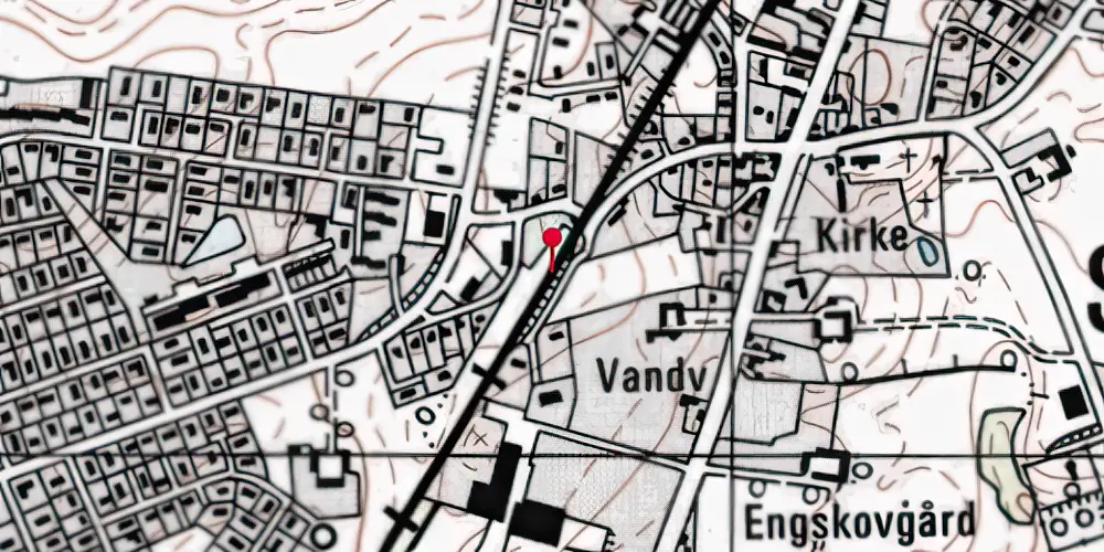 Historisk kort over Skødstrup Letbanestation Historisk kort over Skødstrup Letbanestation