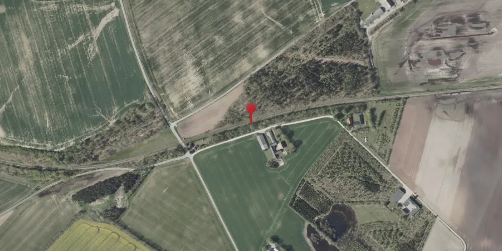 Historisk kort over Hallendrup Trinbræt