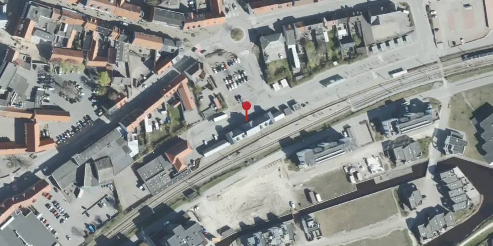 Historisk kort over Grenaa Letbanestation Historisk kort over Grenaa Letbanestation