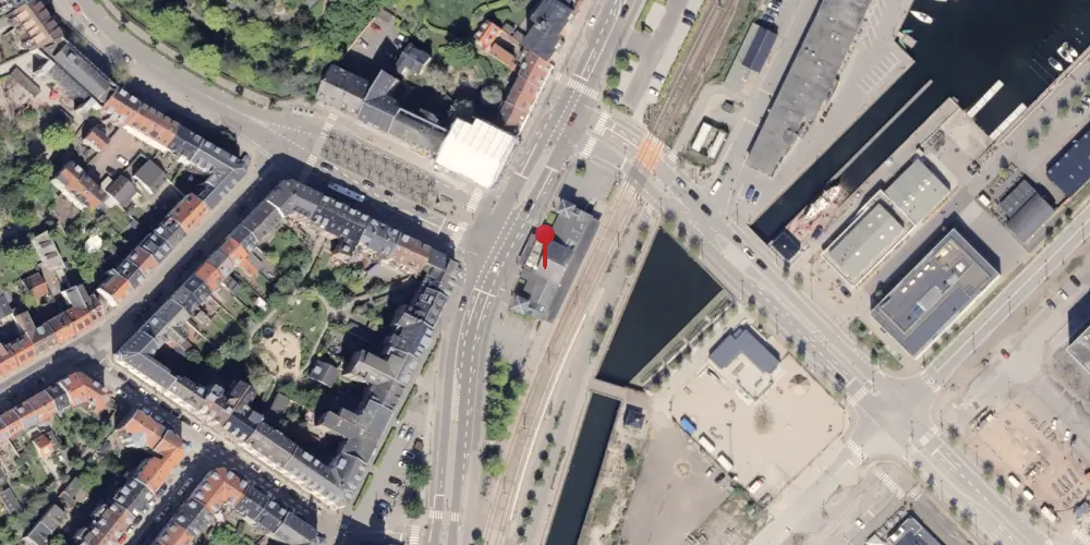 Historisk kort over Østbanetorvet Letbanestation