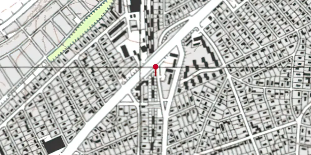 Historisk kort over Kongsvang Letbanestation