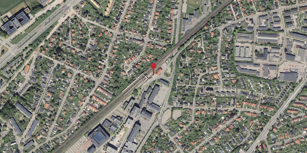 Historisk kort over Viby Jylland Letbanestation Historisk kort over Viby Jylland Letbanestation