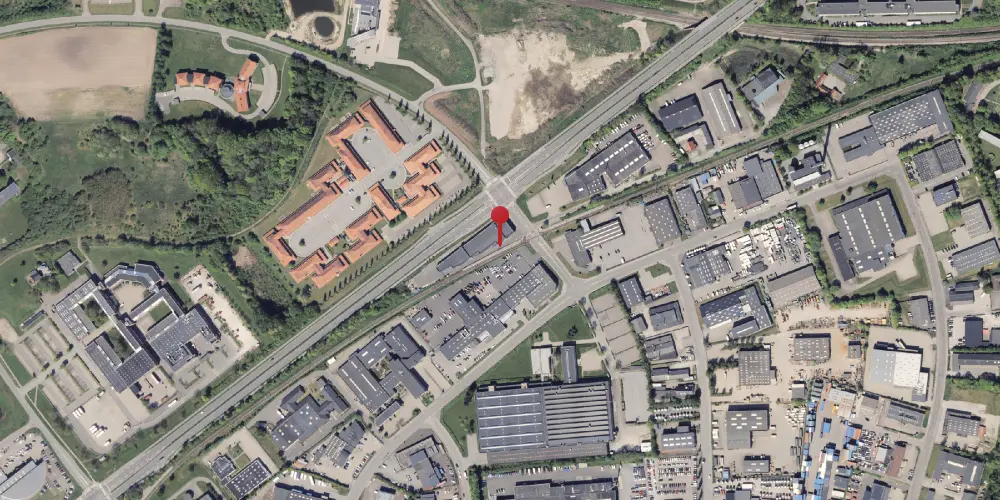 Historisk kort over Øllegårdsvej Letbanestation