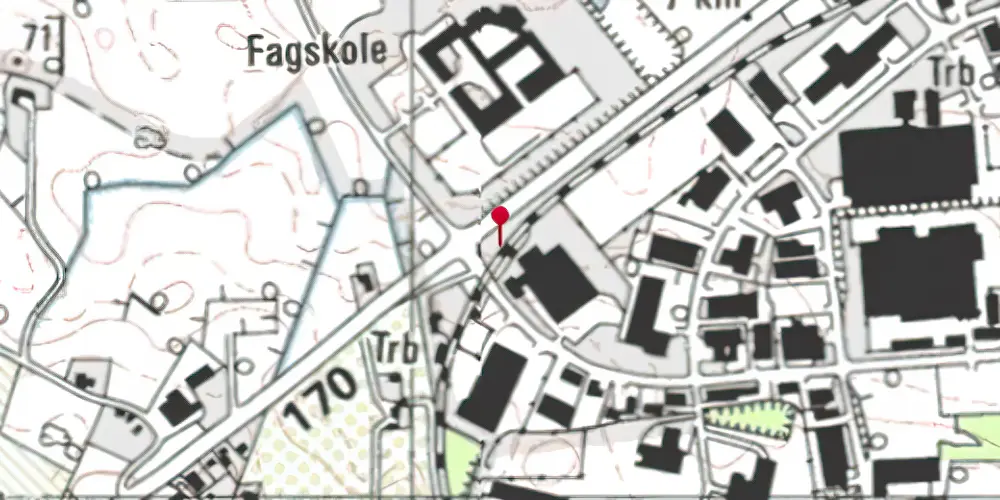 Historisk kort over Gunnar Clausensvej Letbanestation