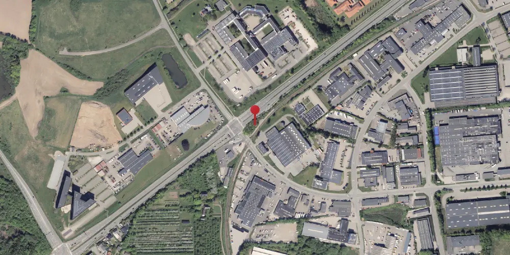 Historisk kort over Gunnar Clausensvej Letbanestation