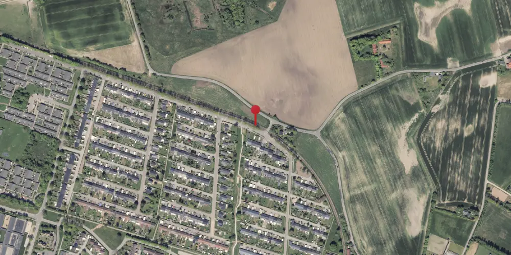 Historisk kort over Nørrevænget Letbanestation