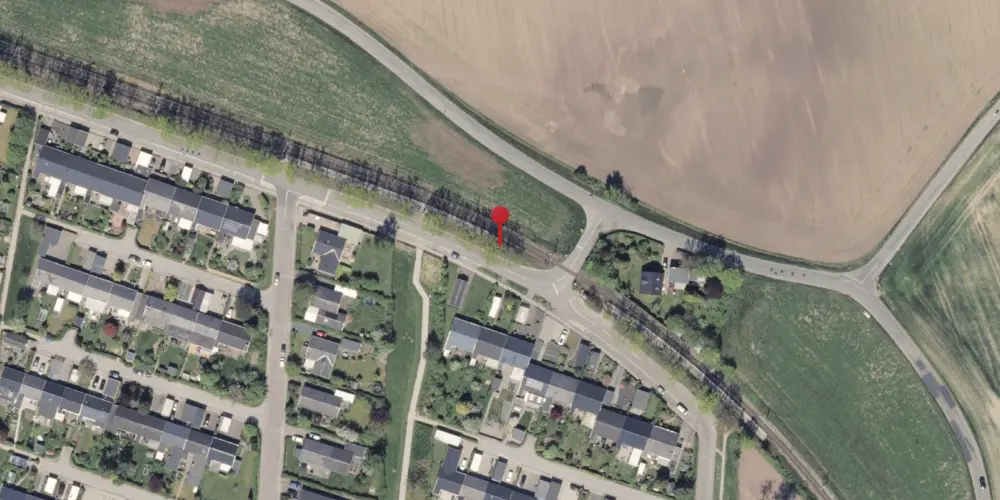 Historisk kort over Nørrevænget Letbanestation