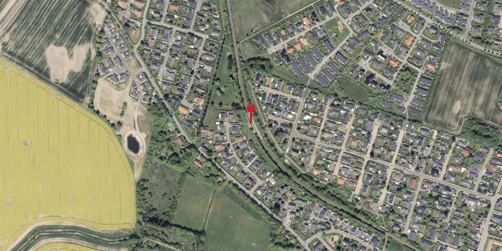 Historisk kort over Mølleparken Letbanestation