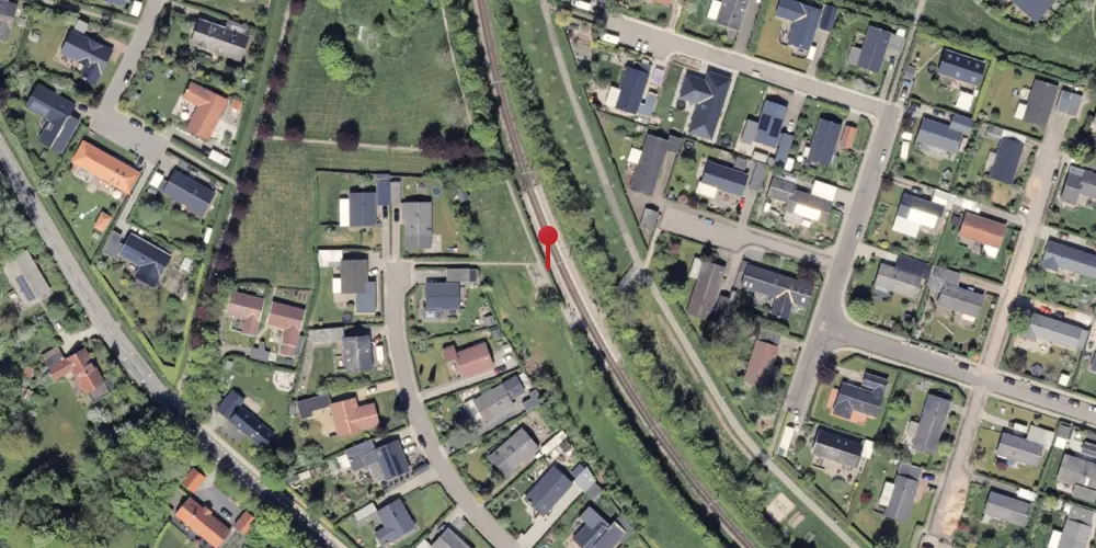 Historisk kort over Mølleparken Letbanestation