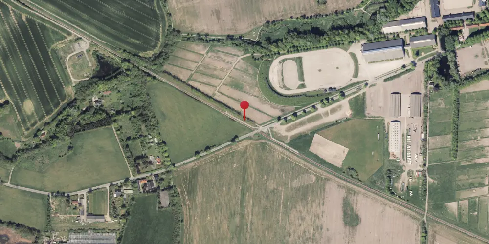 Historisk kort over Vilhelmsborg Letbanestation