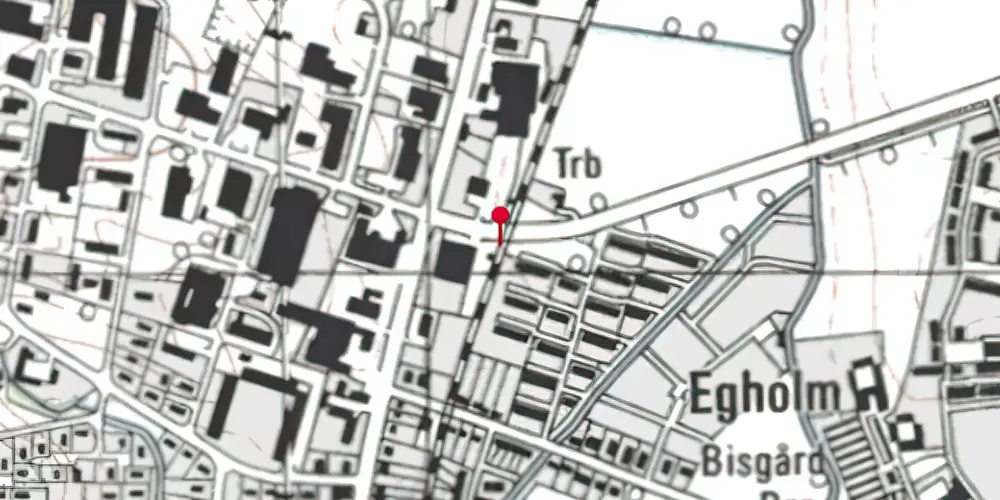 Historisk kort over Rude Havvej Letbanestation