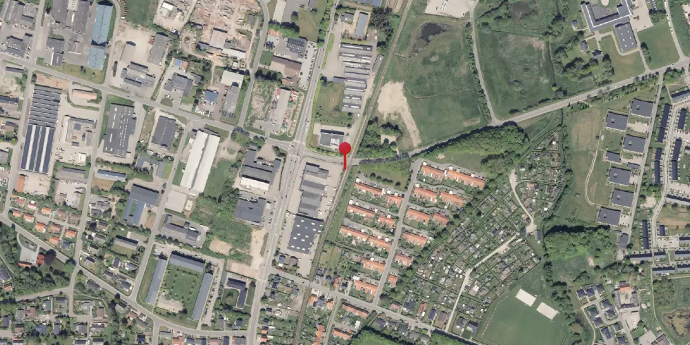 Historisk kort over Rude Havvej Letbanestation