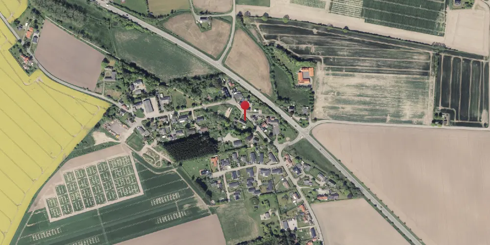 Historisk kort over Neder Randlev Billetsalgssted [1884-1892]