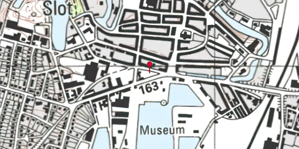 Historisk kort over Nyborg Lokal Station [1897-1934]