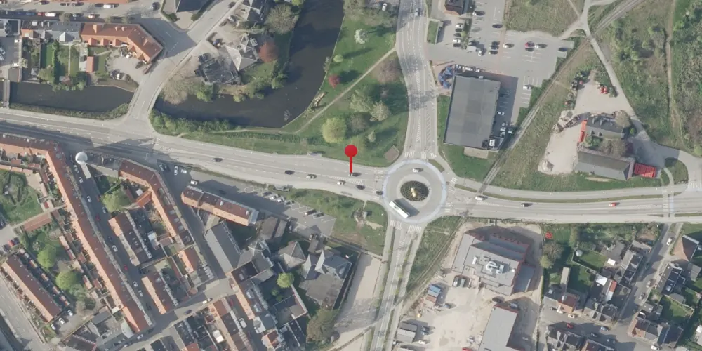 Historisk kort over Nyborg Station [1865-1871]