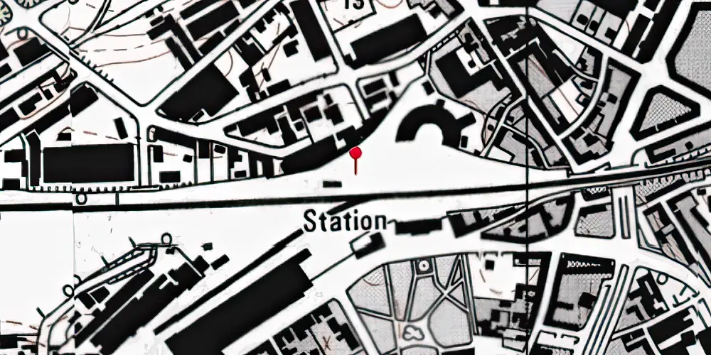 Historisk kort over Odense OMB Station [1911-1914]