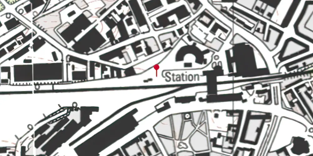 Historisk kort over Odense OMB Station [1911-1914]