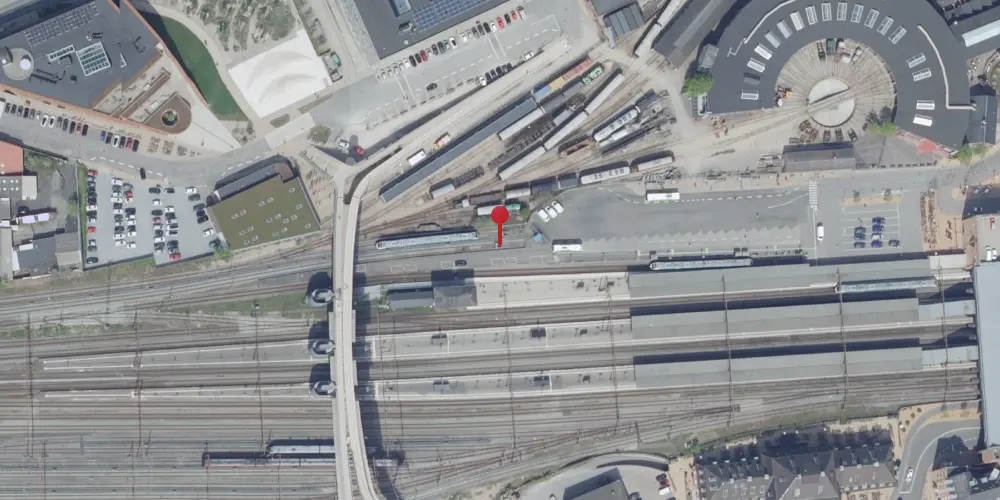 Historisk kort over Odense OMB Station [1911-1914]